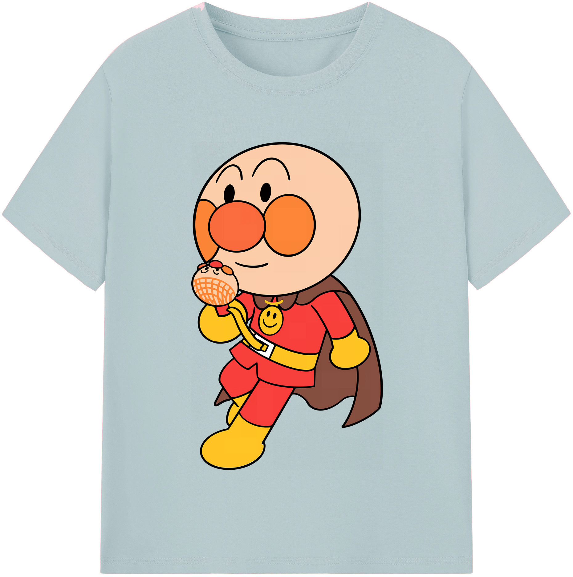 （画像用） アンパンマン Anpanman 綿100％半袖Tシャツ（フロントプリント）